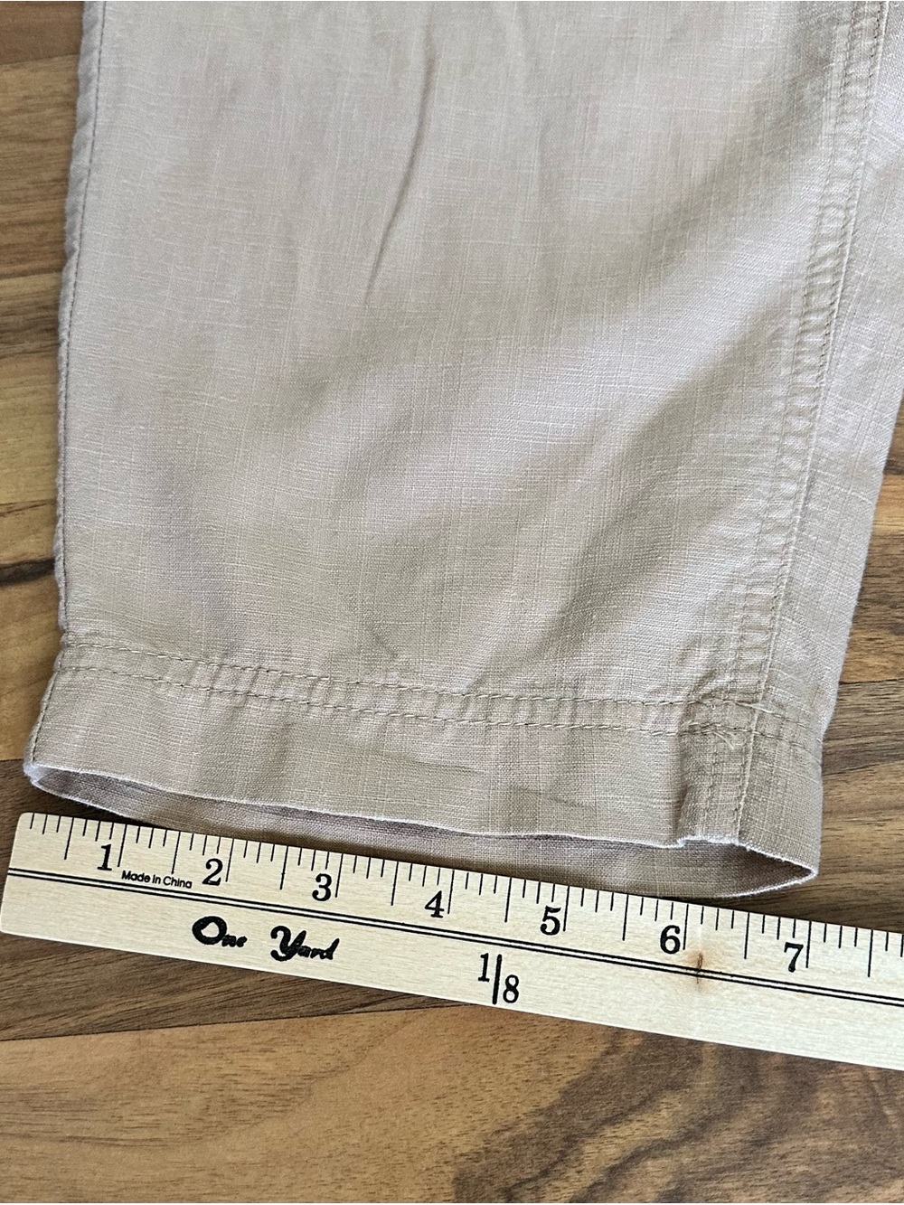 J.Crew Tan Linen Blend Pants Drawstring Elastic Waist Cropped Women’s Size XL - Picture 8 of 11